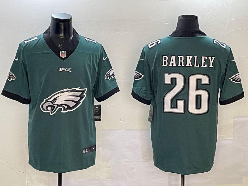 Men Philadelphia Eagles #26 Barkley green 2025 Nike NFL jersey style 3